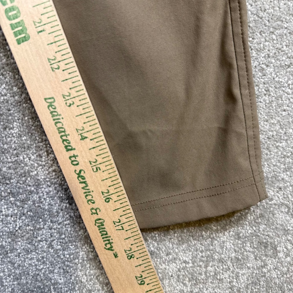 Toad&Co Flextime Moto Crop Pant Womens Taupe Brown 8 Tech Stretch Hiking Travel - Picture 9 of 9